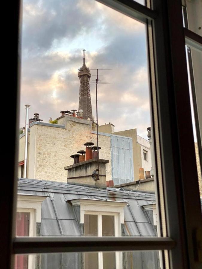 Modern Appartement W/ Tour Eiffel View In The 7Th Paryż Zewnętrze zdjęcie